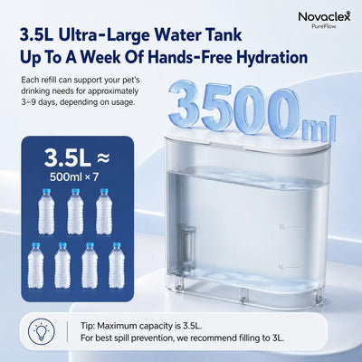 Novaclex - PureFlow™ — The Filterless Self-Refill Fountain