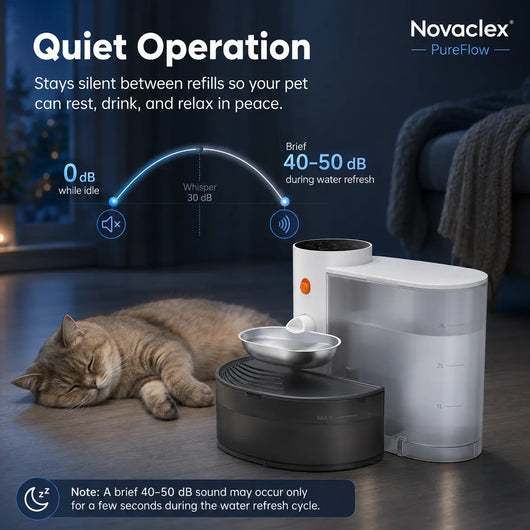 Novaclex - PureFlow™ — The Filterless Self-Refill Fountain