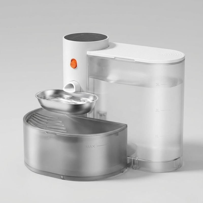 Novaclex PureFlow two-tank self-refill pet water fountain